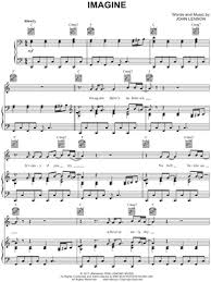 Sheet music arranged for piano/vocal/guitar in c major (transposable). John Lennon Imagine Sheet Music In C Major Transposable Download Print Sku Mn0063717