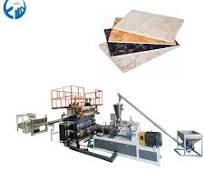Ligne de production de panneaux de marbre artificiel en PVC-Stone Machine  de fabrication de panneaux de marbre imités en PVC