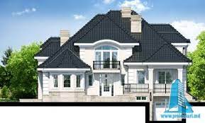 Proekt Doma S Parterom Mansardoj Polupodval Dlya Odnogo Avtomobilya F1 Facade House Unique House Design Bungalow House Design
