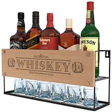 See more ideas about whisky, display, picture display. Wall Mounted Whiskey Rack Bottle Glass Holder Whiskey Short Storage Store Whiskey