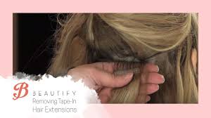 Next, tape off the area, use a wood stripper to remove the sealant, then wipe. How To Remove Tape In Hair Extensions Youtube