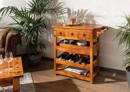 Serviertisch Oxford Honig Akazie 85x48x86 Cm Kolonialstil In 2020 Weinregal Ideen Weinregal Serviertisch