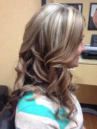 Highlights And Lowlights Curls Blonde Mocha Purple Highlights Blonde Hair Blonde Hair Color Balayage Low Lights Hair