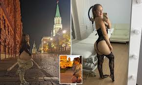 Russian porn star claims she was jailed for two weeks for flashing her  buttocks in view of Kremlin | Daily Mail Online