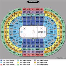 Studious Montreal Canadiens Bell Center Seating Chart Bell