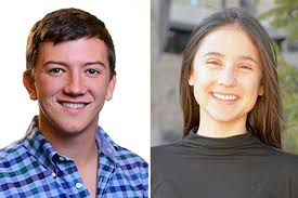 Ben Toms and Andrea Jenney receive department honors for student research