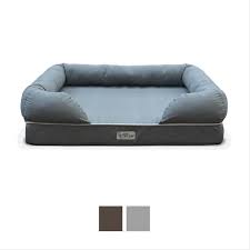Dog beds for large dogs chewy. Petfusion Ultimate Lounge Memory Foam Bolster Cat Dog Bed W Removable Cover Gray Jumbo Chewy Com Durable Dog Bed Dog Bed Stylish Beds
