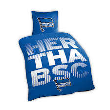 Bettwasche Hertha Bsc Schriftzug Wohnen Freizeit Hertha Bsc Offizieller Online Shop