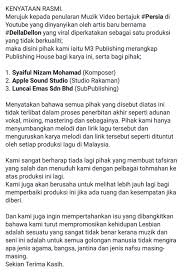 Terima kasih telah membaca kompas.com. M3 Publishing On Twitter Kenyataan Rasmi Kami Mengenai Mtv Persia Nyanyian Delladellon Yg Viral Dgn Pelbagai Isu Ada Di Https T Co Ovb3iywgyp Sekian T Kasih Https T Co Q2wadeuedc