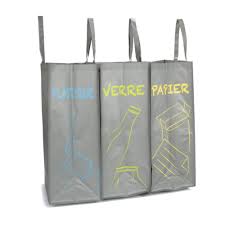 Lot De 3 Sacs De Tri A Velcro Gris Recybag Les Poubelles De Cuisine Poubelles Tout Pour Le Rangement Decoratio Poubelle Tri Poubelle Cuisine Poubelle