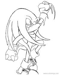 Cheer coloring pages are a fun way for kids of all ages to develop creativity, focus, motor skills and color recognition. Knuckles Cheering Coloring Pages Xcolorings Com