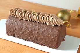 Buche Chocolat Vanille Glacage Rocher Recette De Noel Olivia Patisse Recette Gateau Noel Chocolat Vanille Recette Dessert Noel