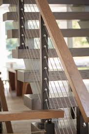 Cable railing systems consist of a series of metal wires that run horizontally between rail posts. Open Concept Interior With Cable Railing Modern Staircase Other By Viewrail Houzz