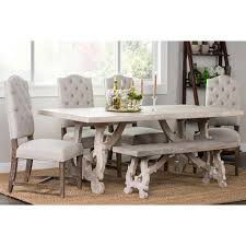 Elliott Rustic Hand Crafted 50 Inch Bench By Kosas Home Kosas Home Dining Table With Bench Dining Table