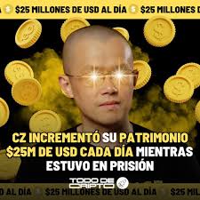 Million Dollar Baby 💸💰 El fundador de Binance pasó 117 días tras las  rejas, del 2 de junio al 27 de septiembre de 2024. Según Forbes, al momento  de su liberación, el
