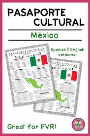 Pasaporte Cultural Mexico Reading Passage Spanish Reading Comprehension Learning Sight Words Teaching Tips