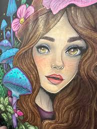 Adult Coloring Book with Black Background Pages