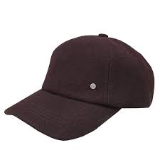 Emstate Brown Melton Wool Baseball Cap