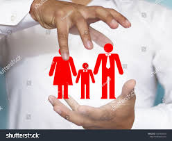 The Concept Of Family Safety Health Life Dad Mom And Baby Insurance Is Related To The Image Of A Famil In 2020 Mom Health Infographic Design Template Mom And Baby