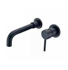 A roman tub filler is an excellent fixture that will both provide exceptional performance while boasting unsurmountable elegance within your home. Solid Brass Bathroom Sink Faucet Matte Black Wall Mounted Basin Set Bath Spout