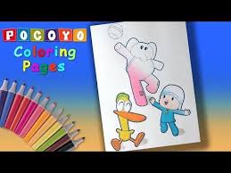 Pocoyo Coloring Book Forkids Learncolors And Coloring With Pocoyo And His Friends Youtube Coloring Books Learning Colors Color