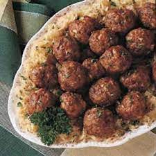 German Meatballs Recipe Taste Of Home Recipes Also Has Ground Pork German Meatballs German Cuisine Recipes