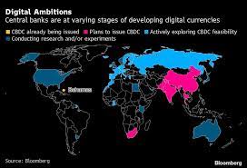 Central bank digital currencies (cbdcs) are receiving more attention than ever before. Central Banks Are Getting Serious About Digital Money Map Bloomberg