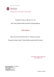 Jun 19, 2021 · la mappa delle mostre in italia. Fondazione Istituto Irti Per Gli Studi Giuridici Lezione Dacia Maraini Nascere E Morire