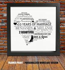 Personalized 10th Wedding Anniversary 10 Year By Blingprints 15th Wedding Anniversary 40th Anniversary Gifts Anniversary Gifts For Parents