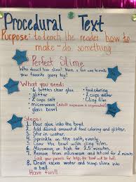 procedural text anchor chart anchorchart