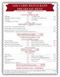 Check spelling or type a new query. Log Cabin Restaurant Menu In Bar Harbor Maine Usa