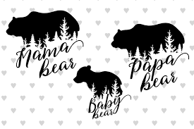 Download Free Bear Family Svg Cut Files By Thehungryjpeg Thehungryjpeg Com