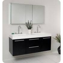 The plumber will handle that, down the line. Fresca Bathroom Vanity Sets