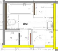Planung Badezimmer Grundriss