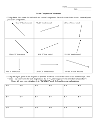 Worksheets are assignment date period, vector work, two dimensional vector basics, vector components. Vector Components Worksheet 1 Using Dotted Lines Draw The
