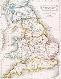 Map of england map of great britain (united kingdom) map in the atlas of the file:north york moors map en.png wikimedia. Karte Von England Britannia Antiqua Aus Der Atlas Der 92773