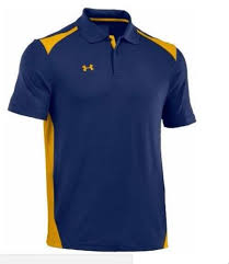 Black And University Gold Polo Shirt Under Armour Men S Team Colorblock Polo Golf Shirt 1243082 Polo Shirt Design Golf Outfit Golf Shirts