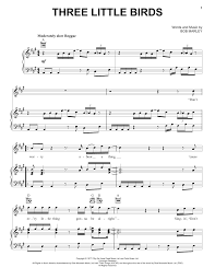 Bob marley is this love? Bob Marley Three Little Birds Sheet Music