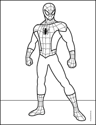 Spiderman in comic book amazing fantasy. How To Draw Spiderman Art Projects For Kids