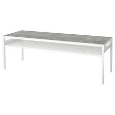 Coffee table lack white has one shelf and top. Nyboda Coffee Table W Reversible Table Top Light Grey Concrete Effect White 120x40x40 Cm Ikea