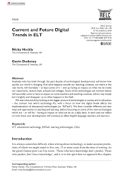 News and updates about google docs, sheets, slides, sites, forms, and more!. Pdf Current And Future Digital Trends In Elt