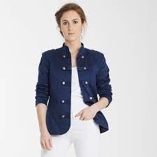 Veste longue mode officier galons dorés. Soldes Veste Colonel Femme En Stock