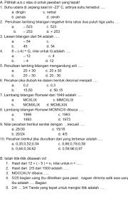 Artikel kali ini akan menghadirkan 30 contoh soal tentang keanekaragaman budaya beserta jawabannya dalam bentuk pilihan ganda sehingga akan. Soal Uts Matematika Kelas 4 Sd Semester 2 Essay Pilihan Ganda