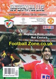 Complete overview of manchester united vs benfica (champions league grp. Benfica V Manchester United 2006 Official Football Programme 06 07 Manchester United Football Programmes Net Football Programmes For Sale Old Football Memorabilia Manchester United