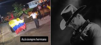 Los caballos de Yeison Jiménez escoltan sus cenizas hacía una de sus fincas  en Fusagasugá; Manzanares será su 'Destino Final'