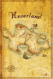 Peter Pan Map To Neverland Peter Pan Disney Neverland Neverland Map