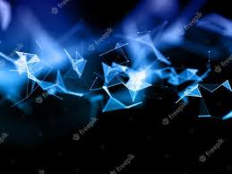 Internet technology icon triangle polygonal network concept. Free Photo 3d Render Of A Low Poly Network Communications Background With Plexus Design