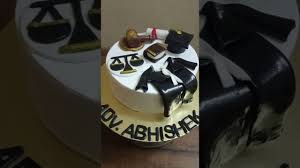 Layer cakes will always steal the show. Lawyer Advocate Theme Cake Youtube