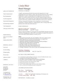 Pick one of our free resume templates, fill it out, and land that dream job! Resume Examples Retail Manager Resume Templates