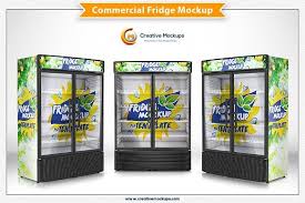 Commercial Fridge Mockups Presentation Design Mockup Free Psd Mockup